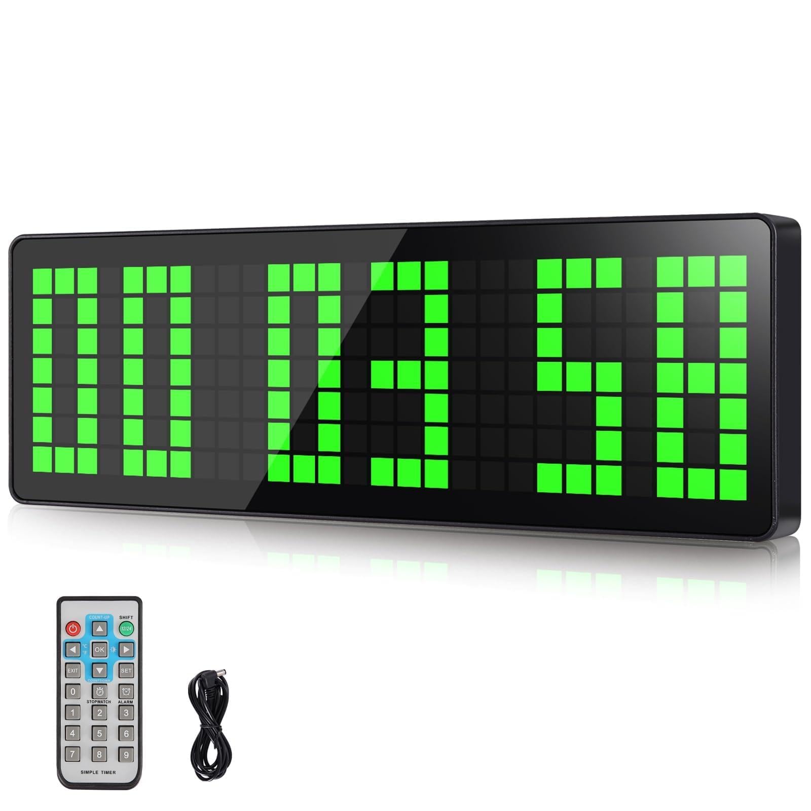 AnExer 13.2'' Gym Timer Clock With Stopwatch,for Home Gym