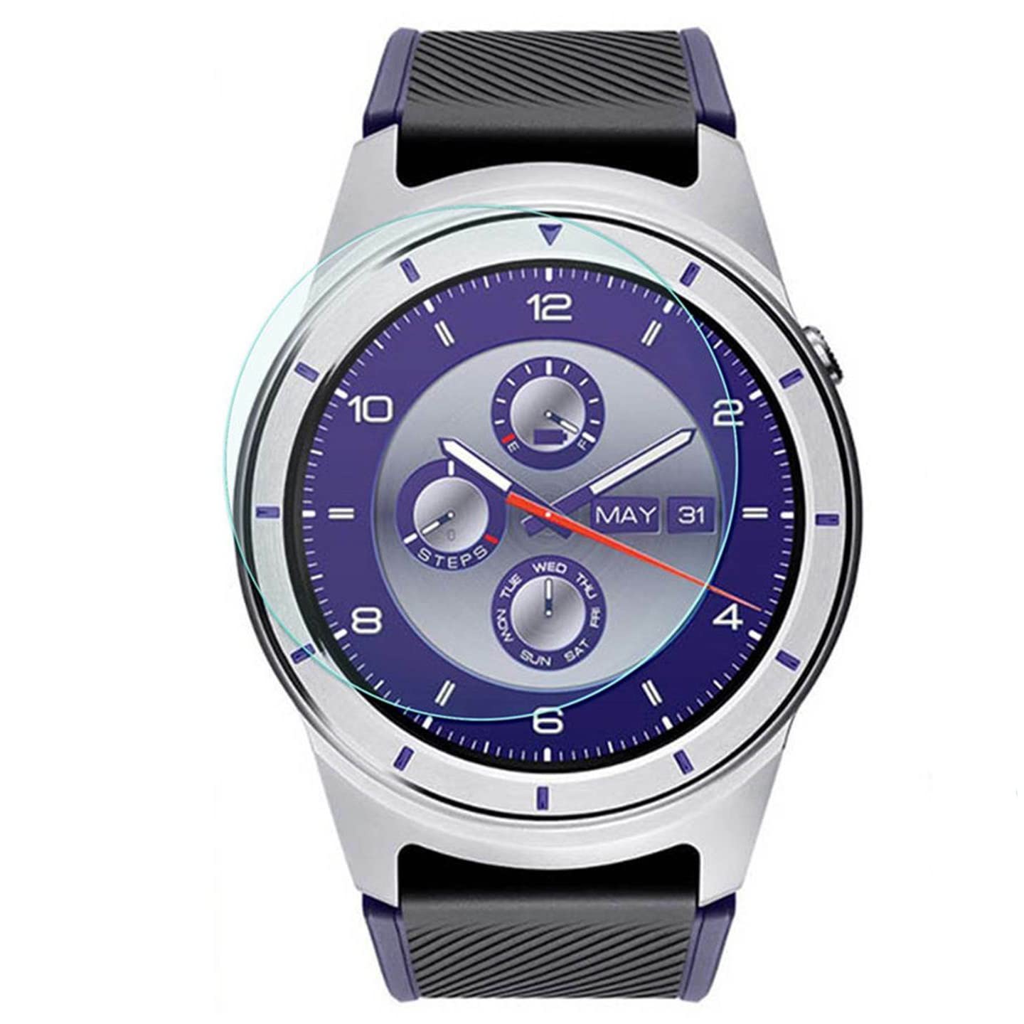 Safety Accessories Smart Watch Screen Protector Guard [9H] Compatible with ZTE Quartz (Pack of 3, Transparent)