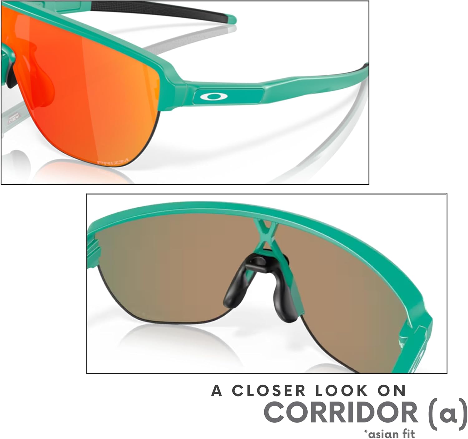 OAKLEY Corridor (a) OO9248A Shield Sunglasses for Men+ Bundle Accessory Leash Kit, Microfiber Pouch