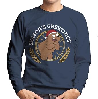 All+Every We Bare Bears Christmas Season's Greetings Men's Sweatshirt