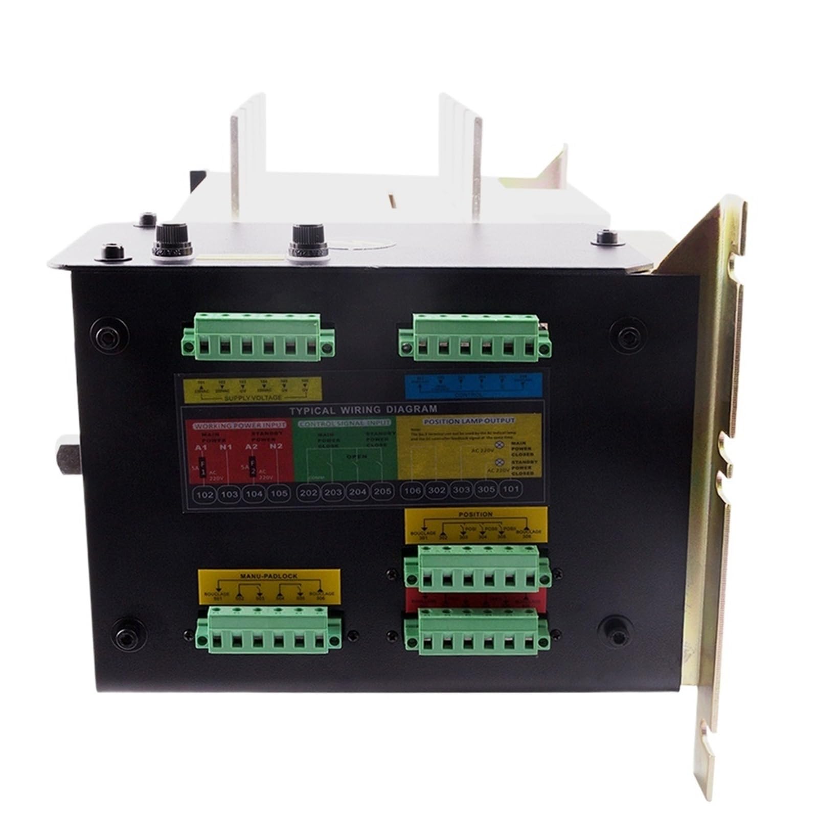 400 A 630 A 4P Generator podwójna moc, automatyczny przełącznik transferu, AC 220 V, części agregatu prądotwórczego, moduł sterowania kontrolera(AISIKAI 400 4P)
