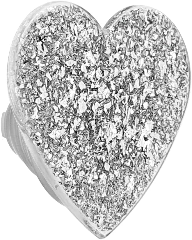 PopSockets Adhesive Phone Grip, Holder- Silver Sizzle image 2