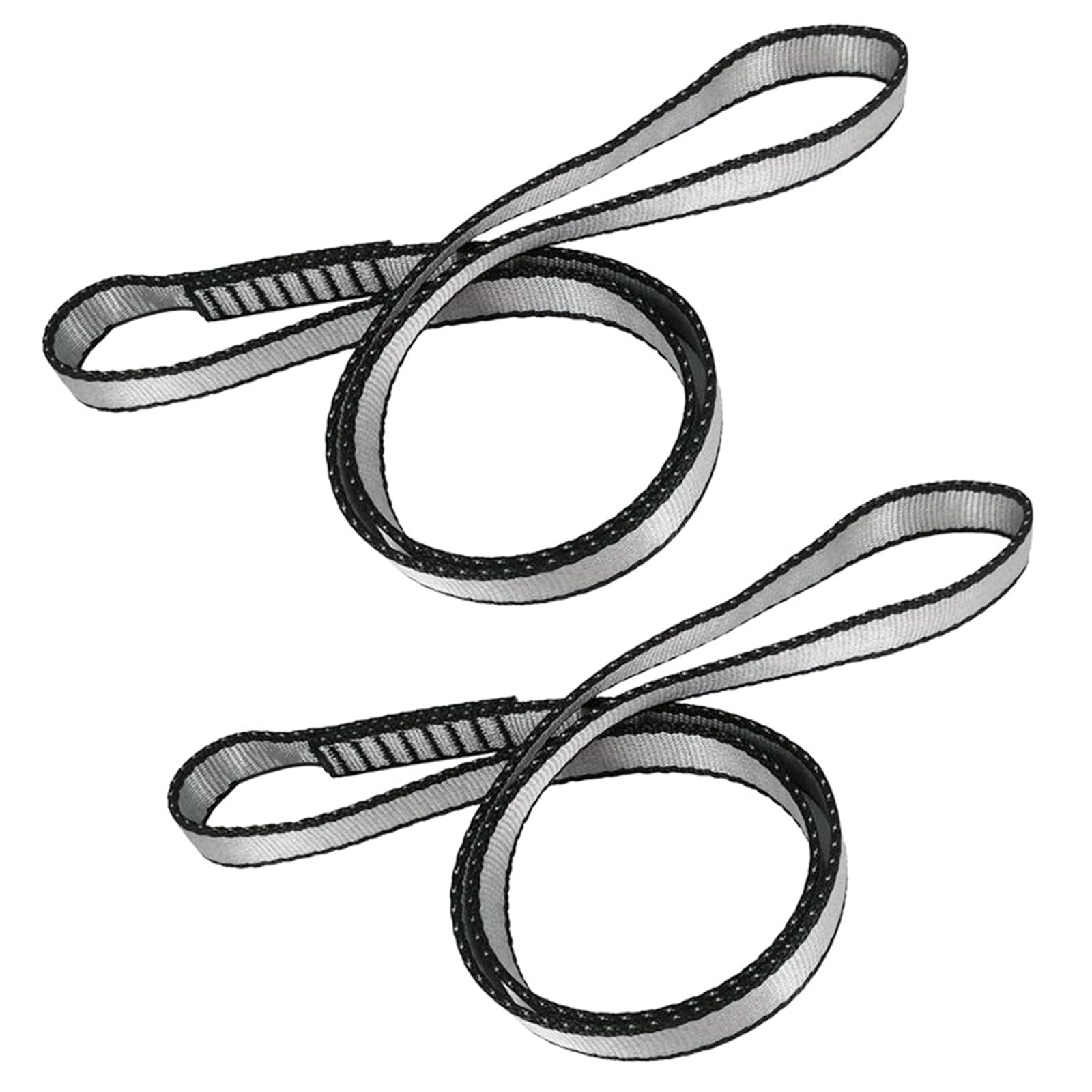 Homirty 60cm Climbing Sling,2Pcs Nylon Climbing Sling Runners,Climbing Webbing Straps,Nylon Webbing,Climbing Strap,Mountain Climbing Gear For Outdoor,Mountaineering, Hiking,Climbing