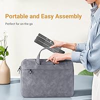 Vista 6 de Soporte para computadora portátil para MacBook Aluminio Refrigeración Ergonómico Soporte Elevador de Computadora BSL901G