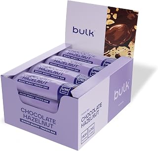 Bulk Macro Munch Barrita Proteica | Chocolate Hazelnut | 12 x 62g | 20g de proteína por barrita | Baja en azúcar | Alta en fibra | Triple capa | óptimo para llevar