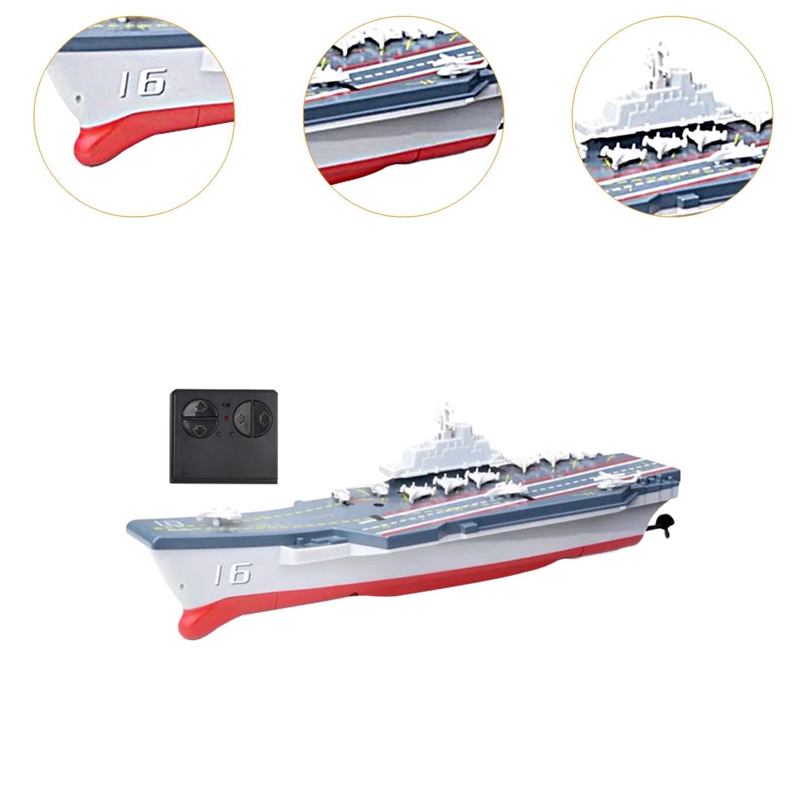 predolo RC Boot, Ferngesteuertes Schiff für Jungen Im Alter von 7–12 Jahren, Kinderspielzeug, Elektrisches Modellboot, Simulation Eines Kriegsschiffs, Modell, Flugzeugträger