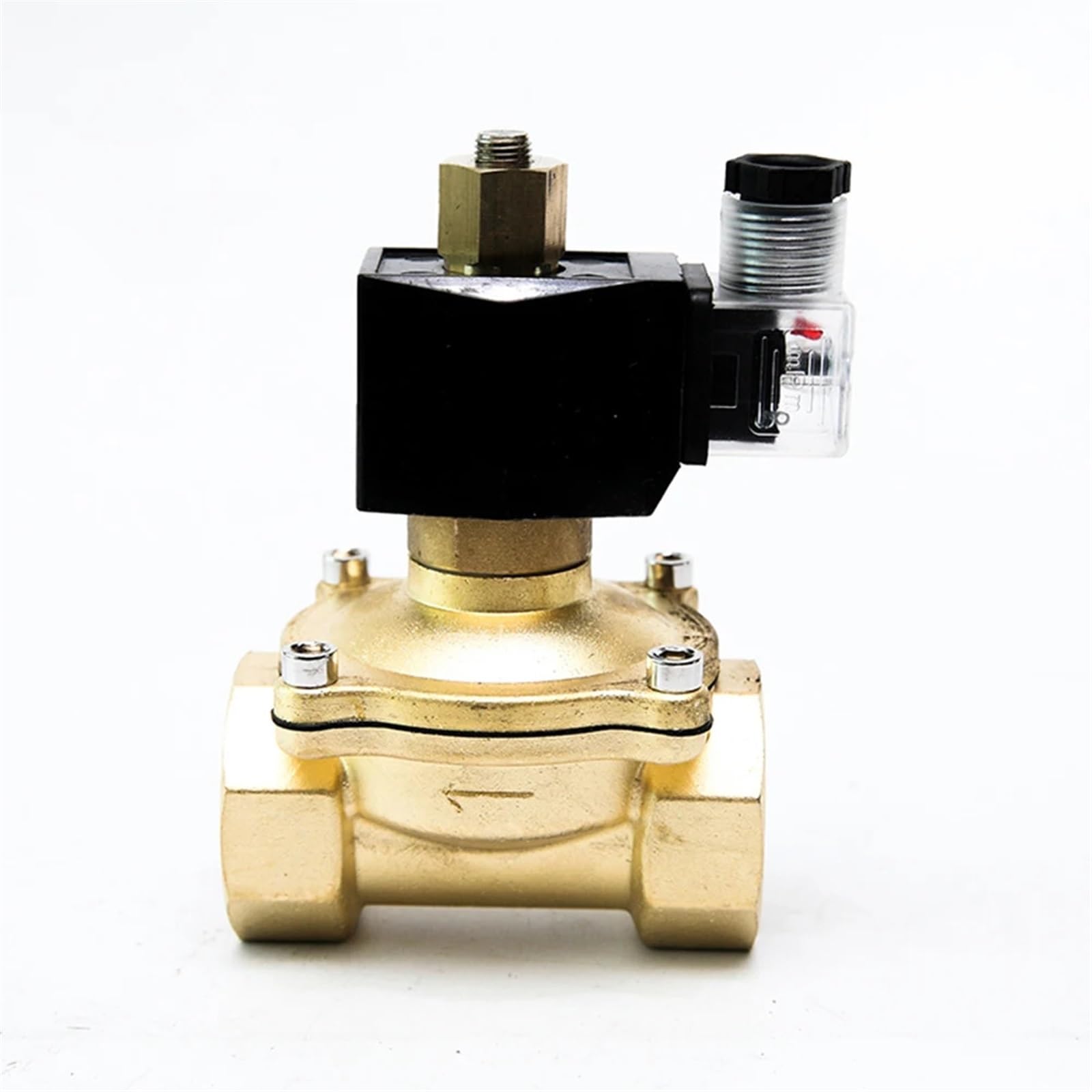 Électrovanne laiton normalement ouverte 1 1/4 pouce grand débit 24V air