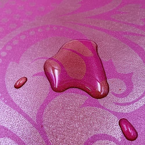 Yifely Red Golden Damask Self-Adhesive Shelf Drawer Liner Pvc Furniture Paper 45X300Cm #TOP1