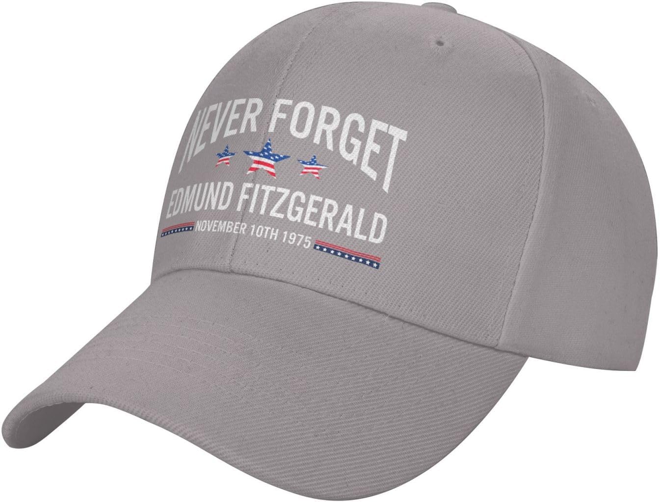 Never Forget Edmund Fitzgerald Hat Adjustable Trucker Caps Casual Sun Peak