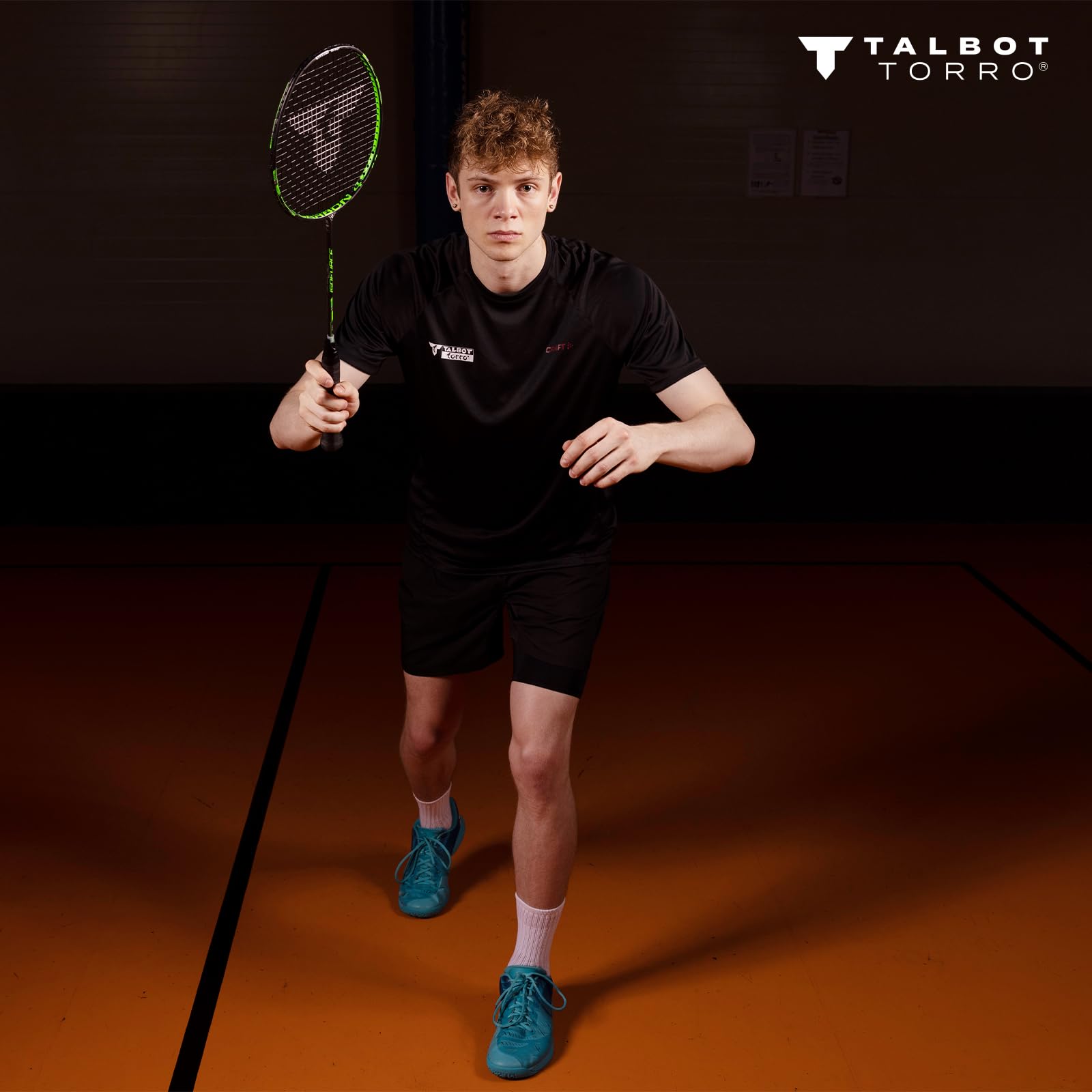 Talbot Torro Badmintonschläger Isoforce 511, 100% Carbon4, leicht und handlich, Verschiedene Designs wählbar