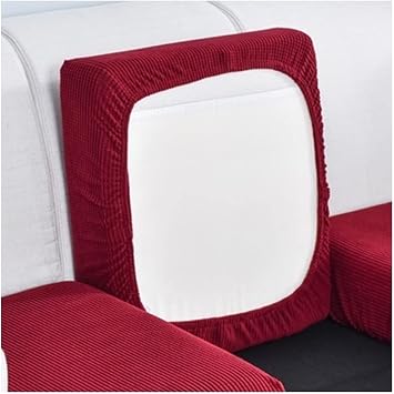 Sofa Seat Cushion Covers Set, Sofa Cushion Slipcovers Stretch Velvet, Couch Cushion Cover Replacement for Individual Cushion with Elastic Bottom Soft Velvet Protector Cover