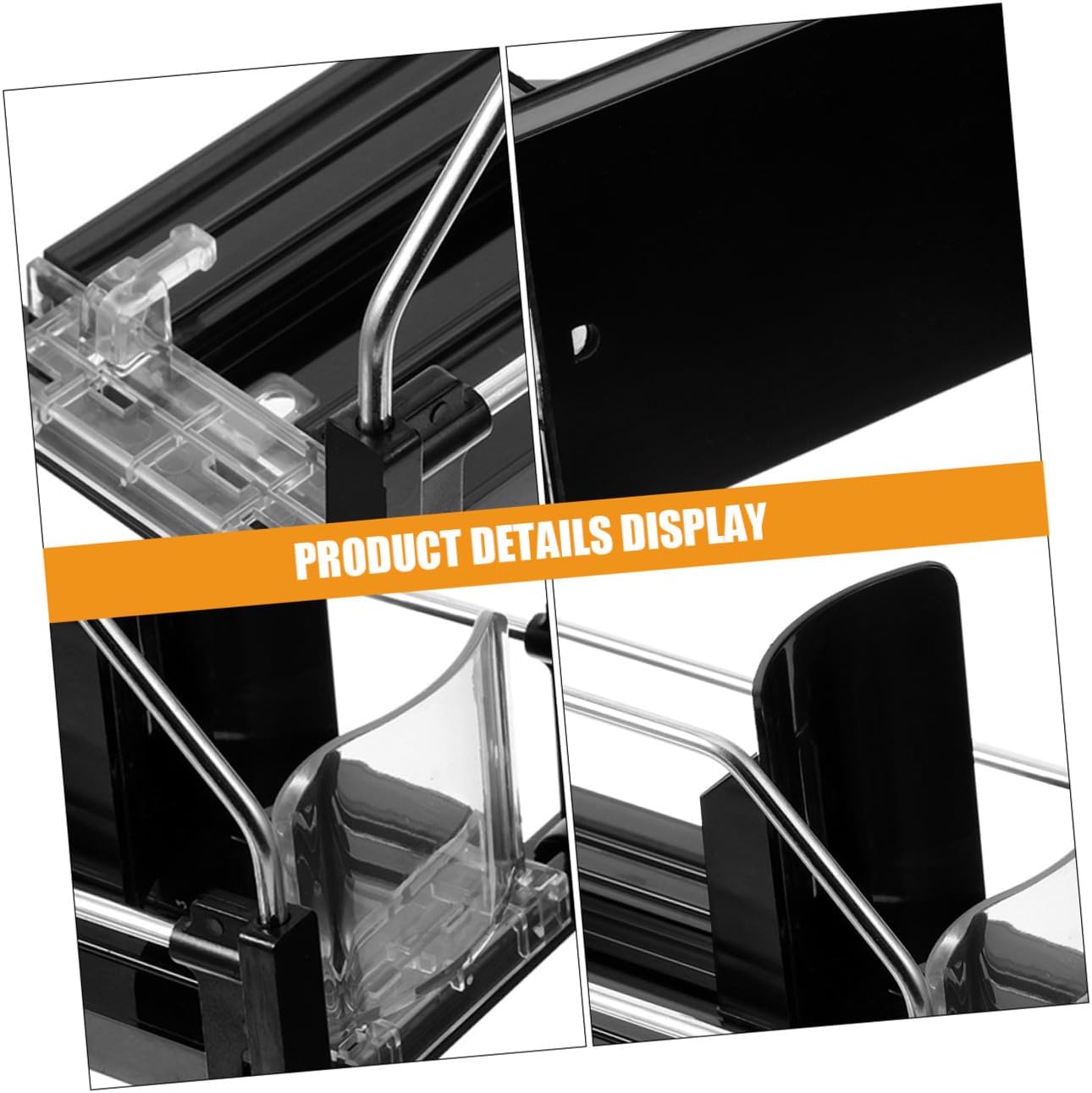 2pcs Automatic Pusher Drinks Organizer for Fridge Stable Soda Can Dispenser with Smooth Finish Easy to Install Beverage Organizer for Refrigerator Shelves