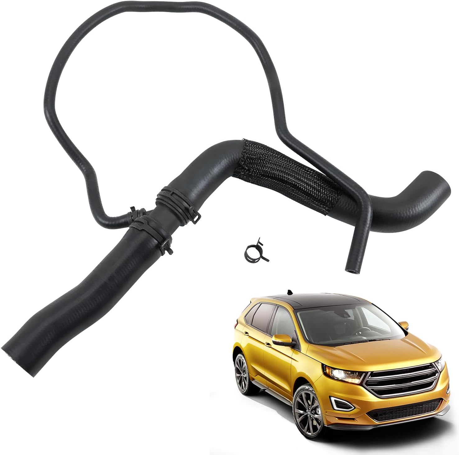 Radiator Coolant Hose CT4Z8260A CT4Z8260B Compatible with Ford Edge 2.0L L4 2012-2015 Upper Engine HVAC Heater Hose Replaces DT4Z8260A