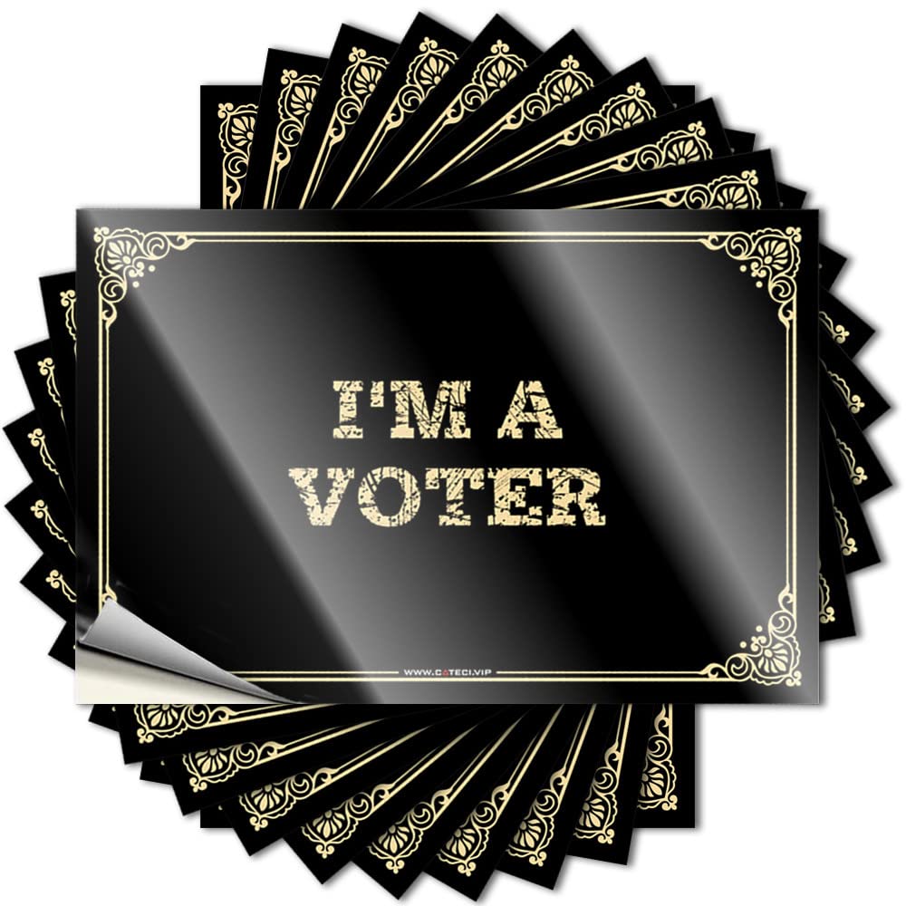Fire Decal, Garage Stuff for Guys Laptop I'm A Voter | Funny Quote Humor Decals(8X12CM)