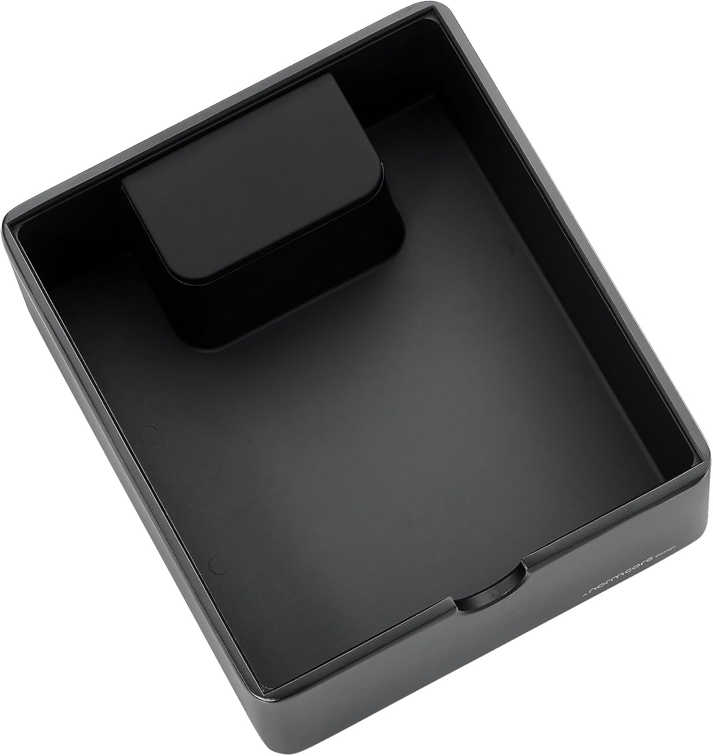 Normcore Compact Espresso Knock Box, Metal Coffee Knock Box, Heavy-Duty Knockbox, Anodized Aluminum, Espresso Accessories for Coffee Grounds, Black