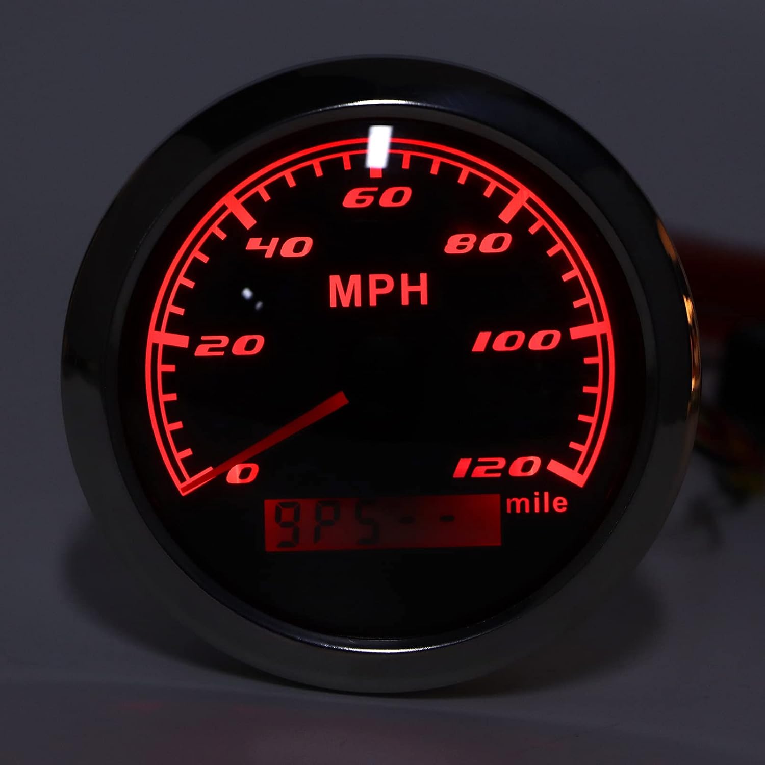 Speedometer for Cars Trucks and Boats Universal Design with Stepping Motor Technology and Red Backlight for Night Visibility