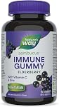 Nature's Way Gummies De Soutien Immunitaire Sambucus – Sureau Avec Vitamine C & Zinc – Soutient La Fonction Immunitaire Et Soulage Les Symptômes Du Rhume & De La Grippe – Végétarien, Sans Gluten Pour Adultes & Enfants 4+ – 60 Gummies