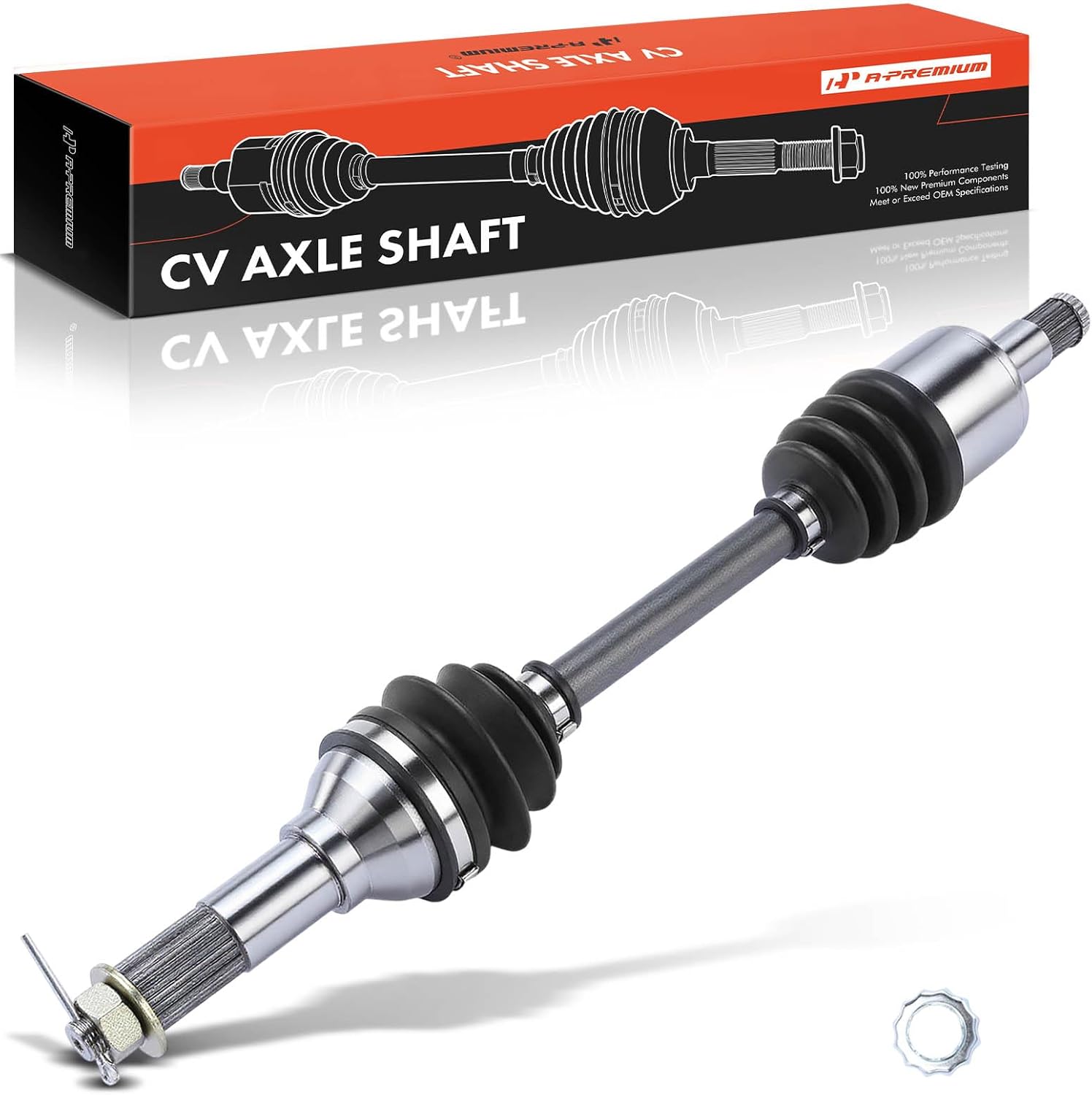 A-Premium Front Left or Right CV Axle Shaft Assembly Compatible with Yamaha Bruin 350 04-06, Grizzly 350 07-11, Grizzly 400 07-08, Kodiak 400 03-06, Replace# 5UH-2510F-00-00