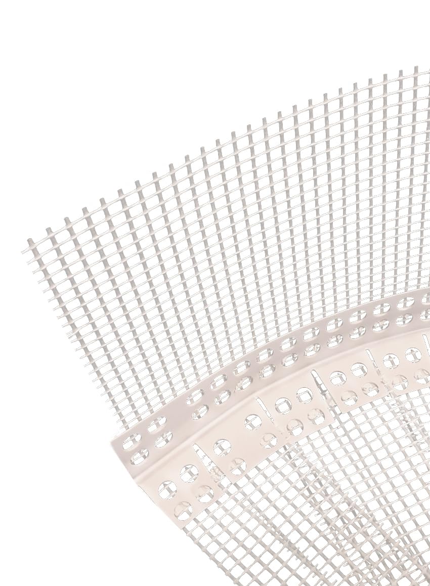 10 Stab Gewebeeckwinkel für Rundbogen 200 cm = 20 m Kantenschutz PVC-Profil Eckwinkel flexibel Armierung ca. 12 x 12 cm