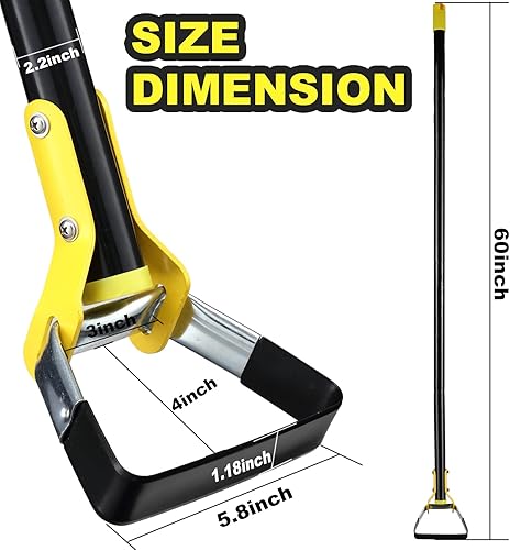 Miniatura 6 de Bird Twig Herramientas de jardinería de azada  Azada de jardín para un fácil desmalezado, azada de hula ajustable de 30 a 62 pulgadas, mango Hong de