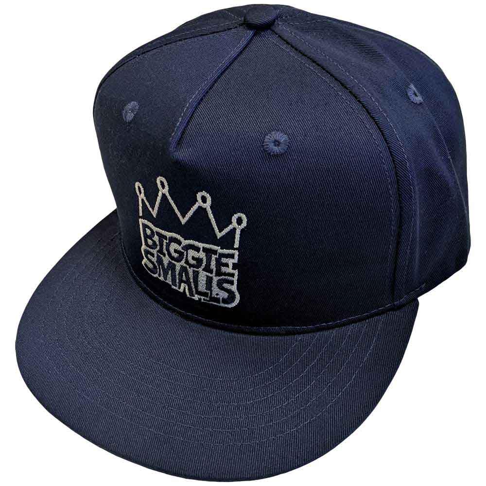 Biggie Smalls Baseball Cap Crown Logo Official Navy Blue Snapback One Size