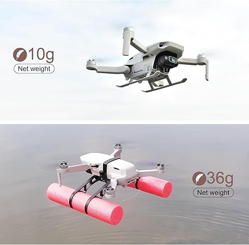 Miniatura 2 de Mini tren de aterrizaje 4K pierna y tren de aterrizaje de agua para accesorios DJI Mini 4K, extensor plegable Drone Landing Gear Combo