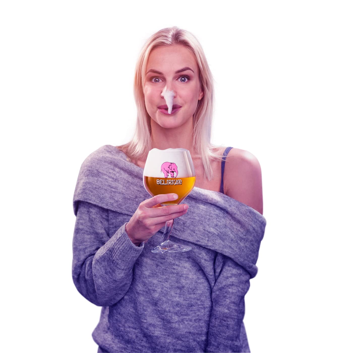 Delirium Tremens, Red, Nocturnum, Argentum Original belgisches Bier mit Glas in einem Geschenkkarton (Geschenk-Box-Karton) 4 x 0,33 l