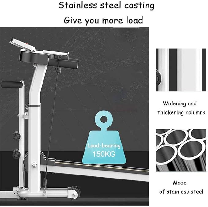 Caminadora Plegable Silenciosa con Pantalla LED y Bluetooth, 3 Inclinaciones miniatura 6