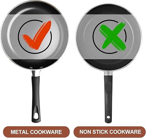 Miniatura 8 de Juego de utensilios de cocina de acero inoxidable 1810, juego de 10 utensilios de cocina de metal para wok, juego de herramientas de cocina viene