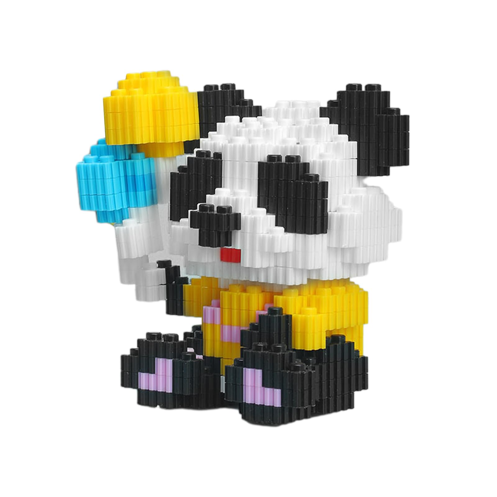 Larcele Micro Building Blocks Animal Set, DIY Mini 3D Building Toy Bricks,295 Dots KLJM-10 (Panda 5393)