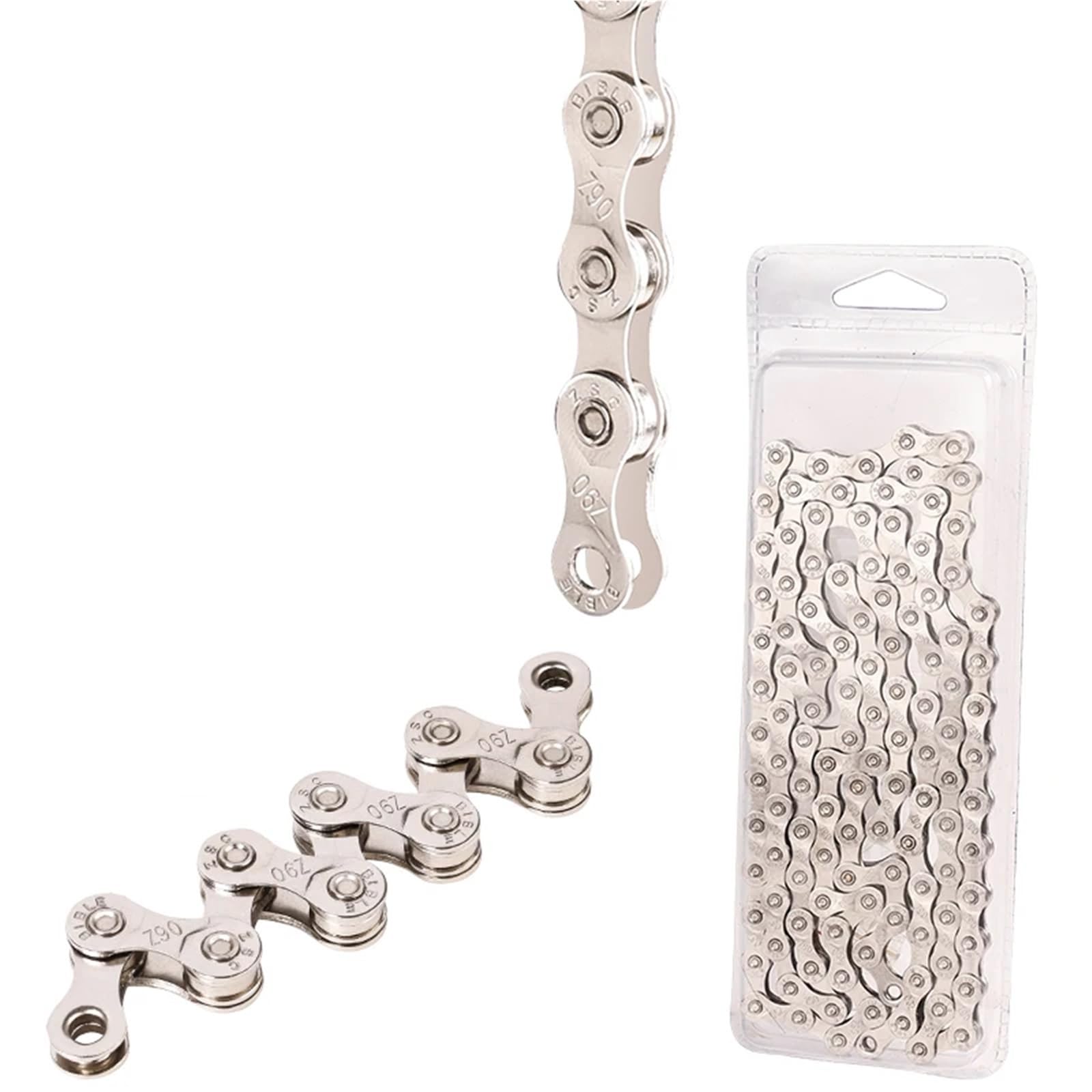 ChaîNe De VéLo Chaîne de vélo de montagne argentée à 6, 7, 8, 9, 10, 11 et 12 vitesses (maillon manquant).(12-speed chain)