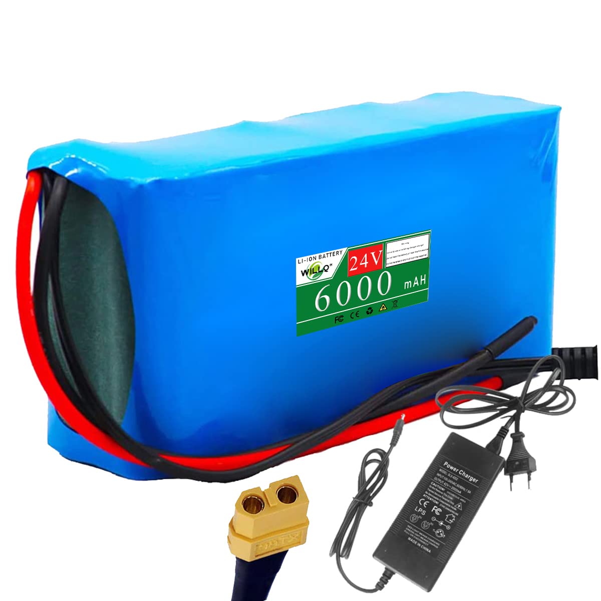 Amazon.co.jp: WILLQ 24V 6000mAh 電動自転車バッテリーパック