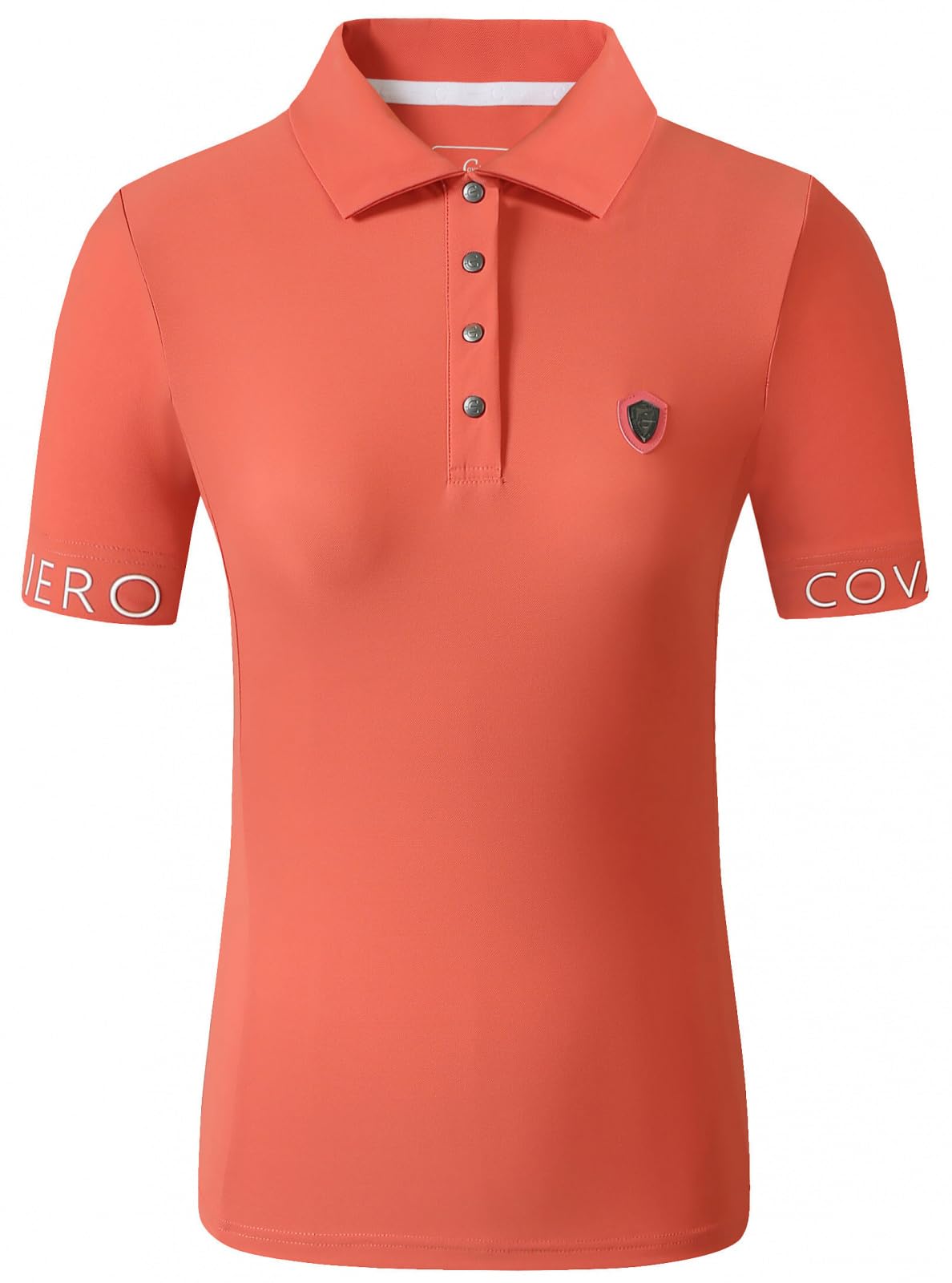 Covalliero - Damen Poloshirt – Sportliches Polo-Shirt mit Kragen – Kurzarm Sportshirt – atmungsaktives & leichtes Reitshirt – Reitbekleidung Größen
