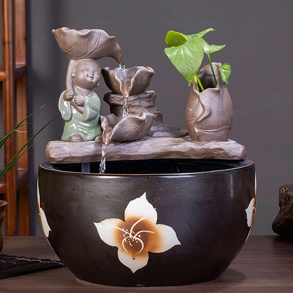 Donice Ceramiczna doniczka na kwiaty Ogród na zewnątrz Salon Sypialnia Jadalnia Dekoracyjna doniczka na kwiaty Doniczki do przedszkola (kolor: A, rozmiar: L)