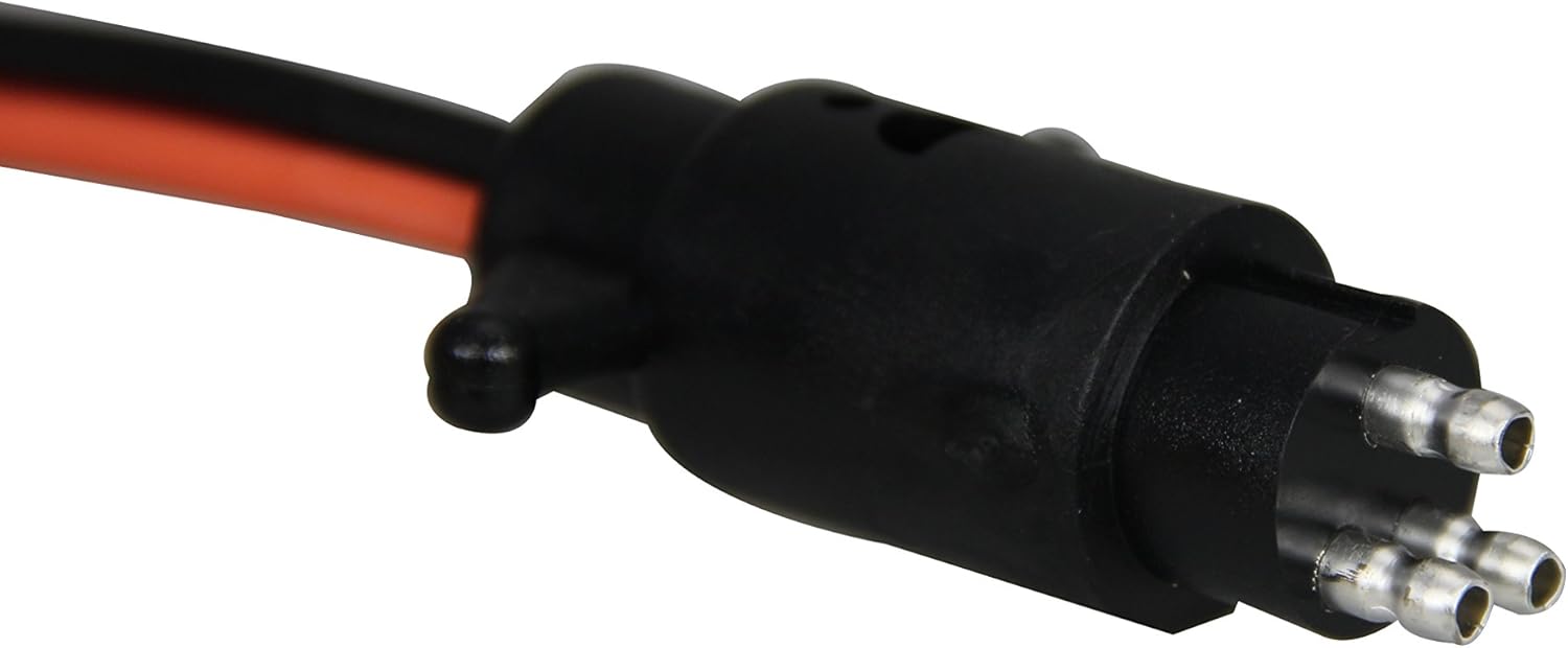 Pactrade Marine Boat Trolling Motor Plug & Socket Set 12-24V 3-Wire 10 Gauge