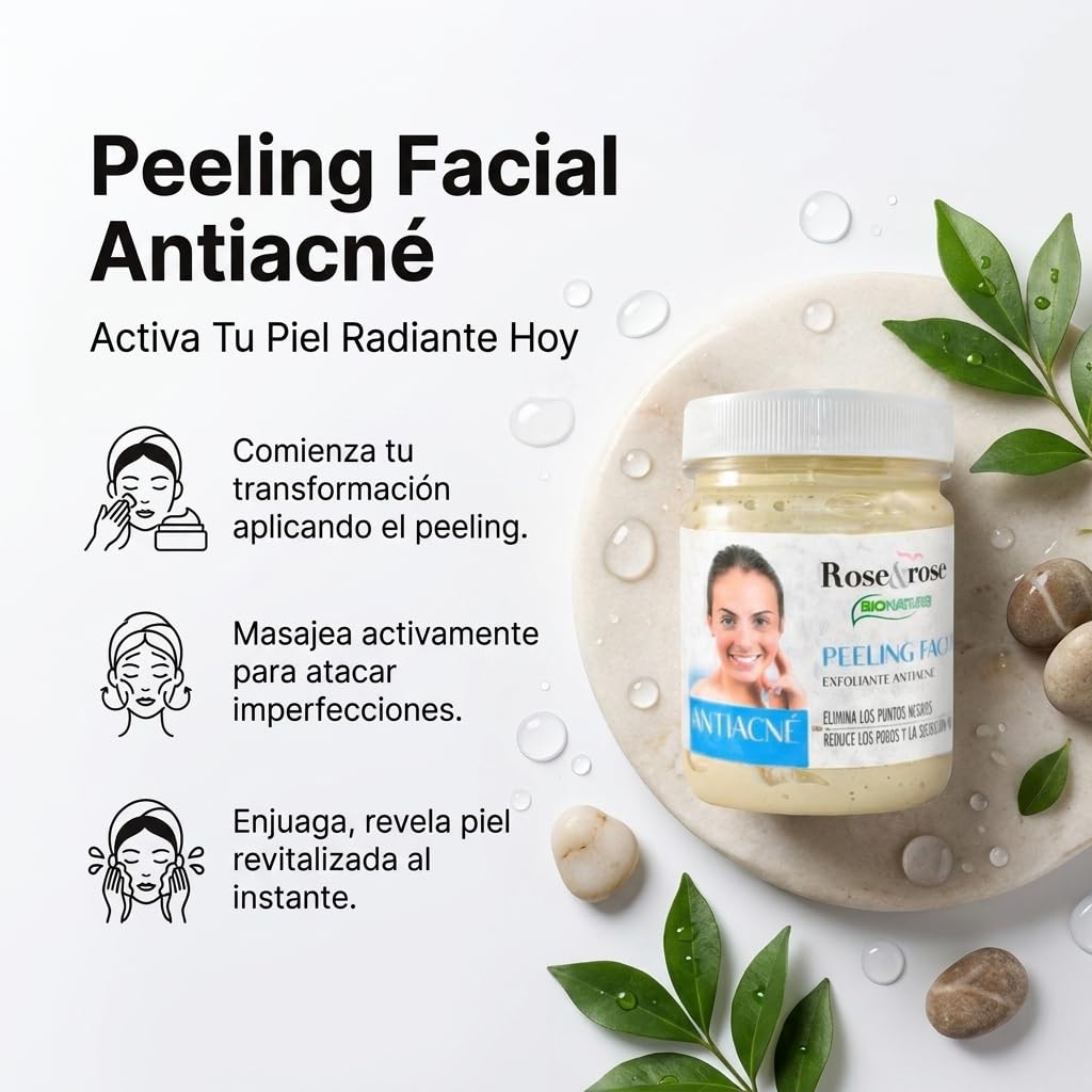 Rose & Rose | Intensywny zestaw toniczny + żel + peeling | pełna pielęgnacja twarzy, oczyszczanie, regeneracja i nawilżenie | dla bardziej równomiernej i promiennej skóry