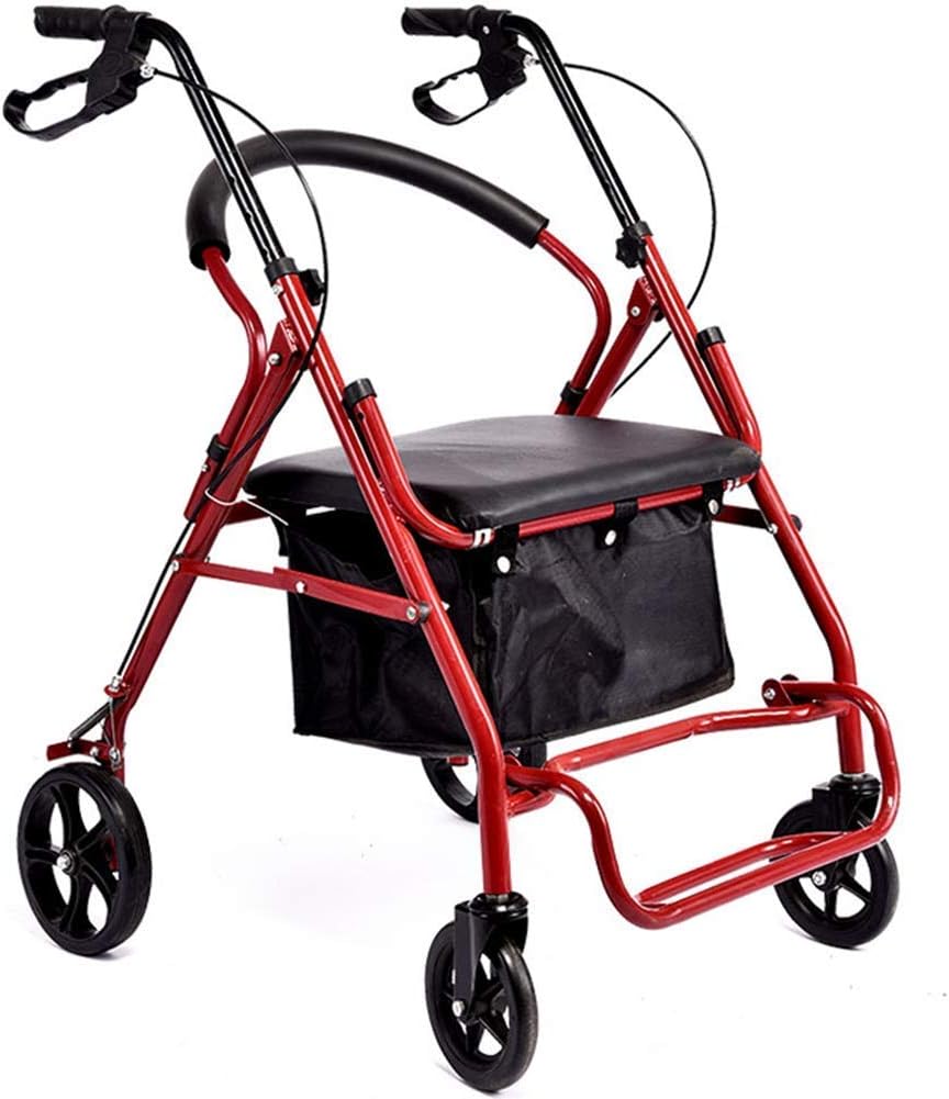 折りたたみ式4輪歩行器ハンドブレーキ付き 折りたたみ式歩行器 歩行器 歩行