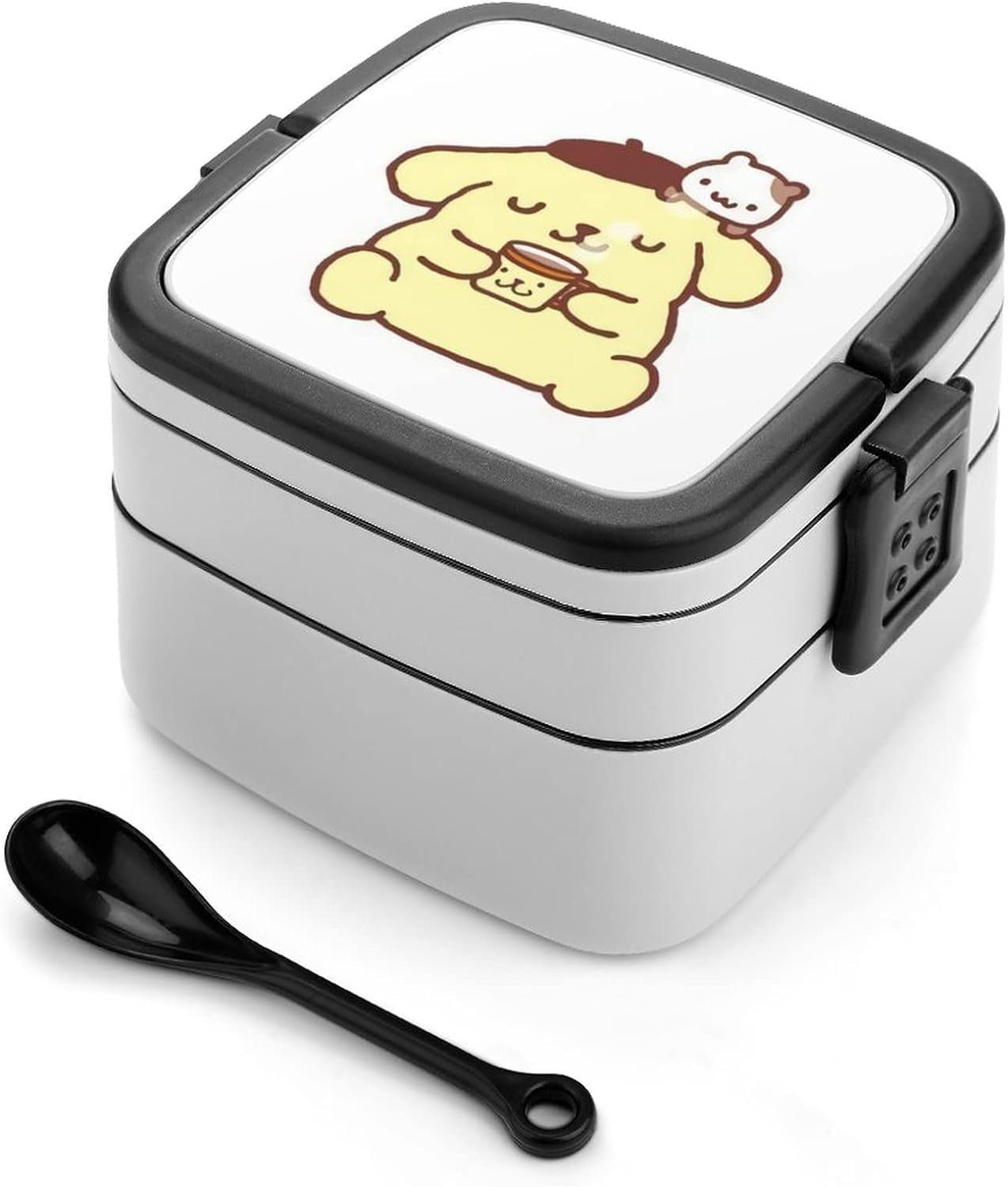 【新品】サンリオ　ポムポムプリン 二段お弁当箱 ランチボックス　キャラクター Amazon | ぽむぽむプリン 弁当箱 ランチボックス 二段 ふわっと盛れる