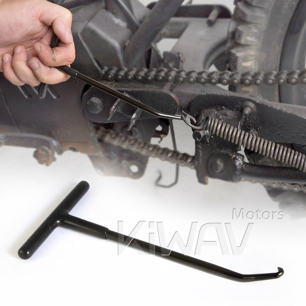 KiWAV Exhaust Spring Hook Puller Tool, Steel T-Handle, 6 in, Black, 1 Pc