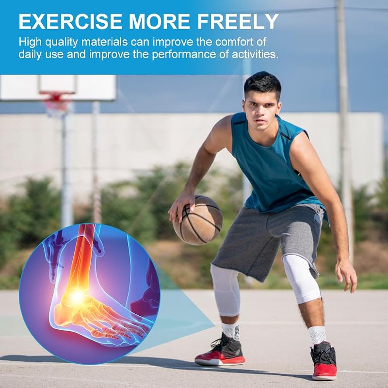 ACWOO Bokavédő Ortopéd Kompressziós Zokni 4 Pár - Lábfej Bandázs Plantar Fasciitis Achilles-ín Neuropátia Ellen