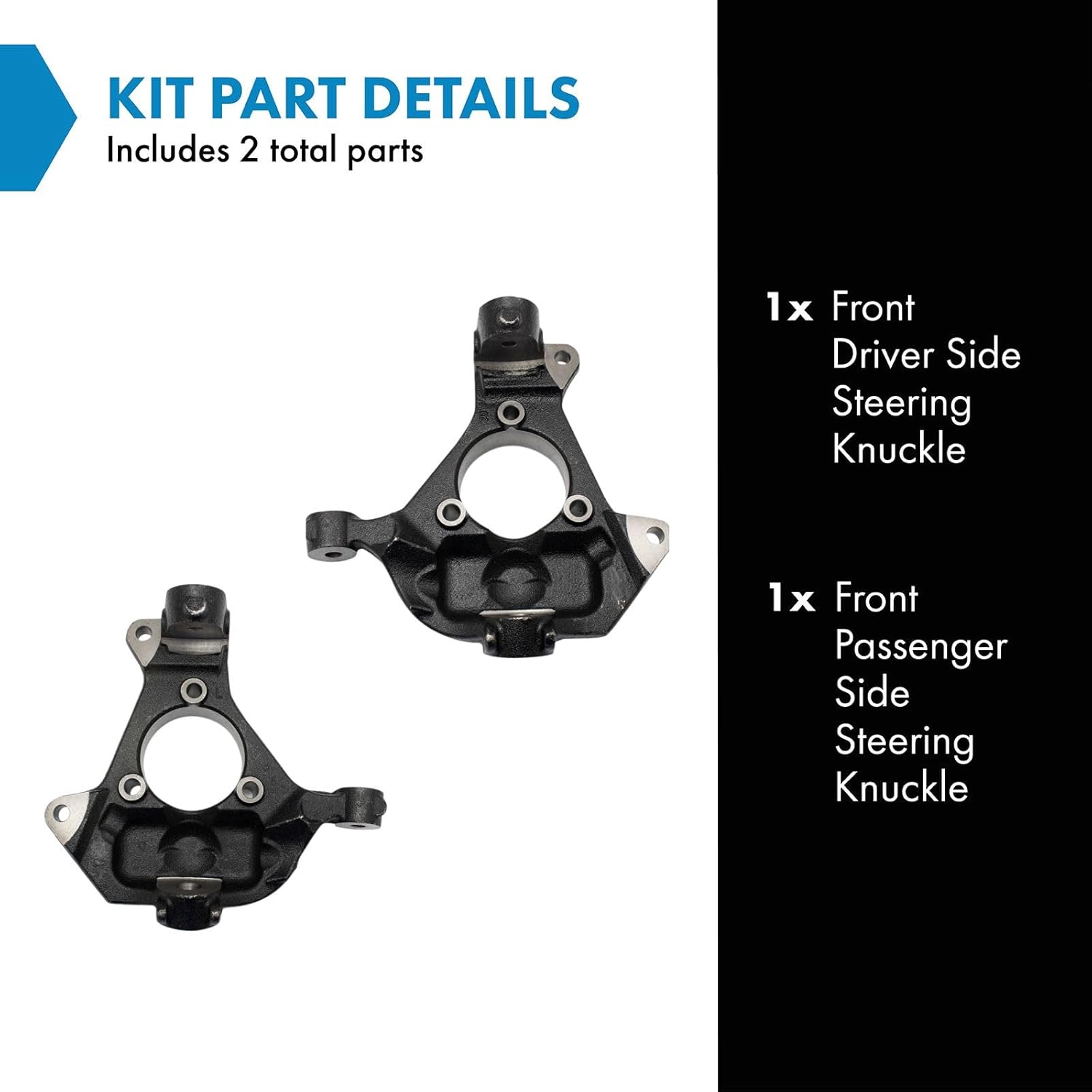 TRQ Steering Knuckle Kit Part Details