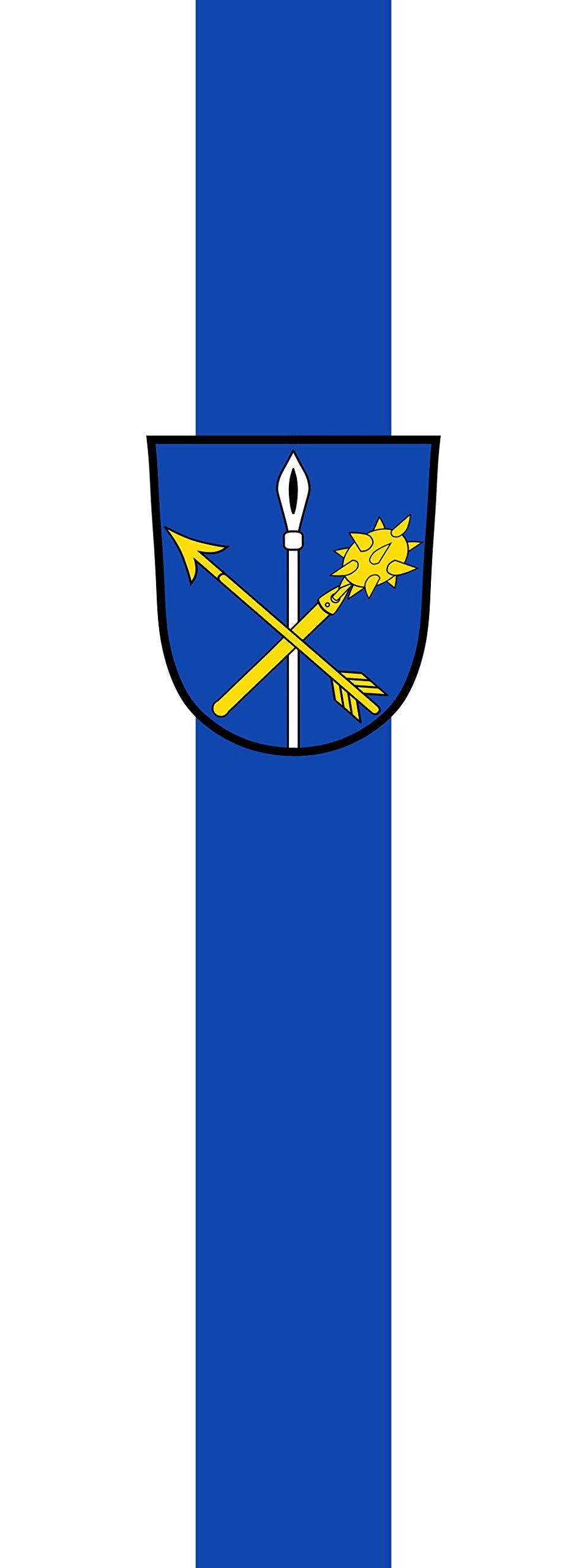 Drapeau Gammelsdorf 400x150cm idéal pour pavoiser vos événements extérieurs et fêtes