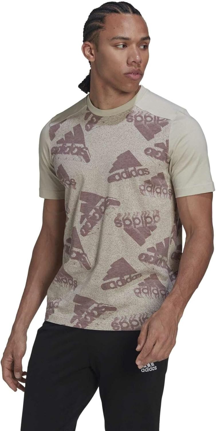 adidas Mens Essentials Brandlove All Oversize Logo Tee