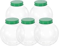 Vista 19 de Luxshiny Bolas de bebida de Navidad, 5 unidades, bombillas para botellas de agua, bolas de alcohol, tarros de dulces transparentes, cajas