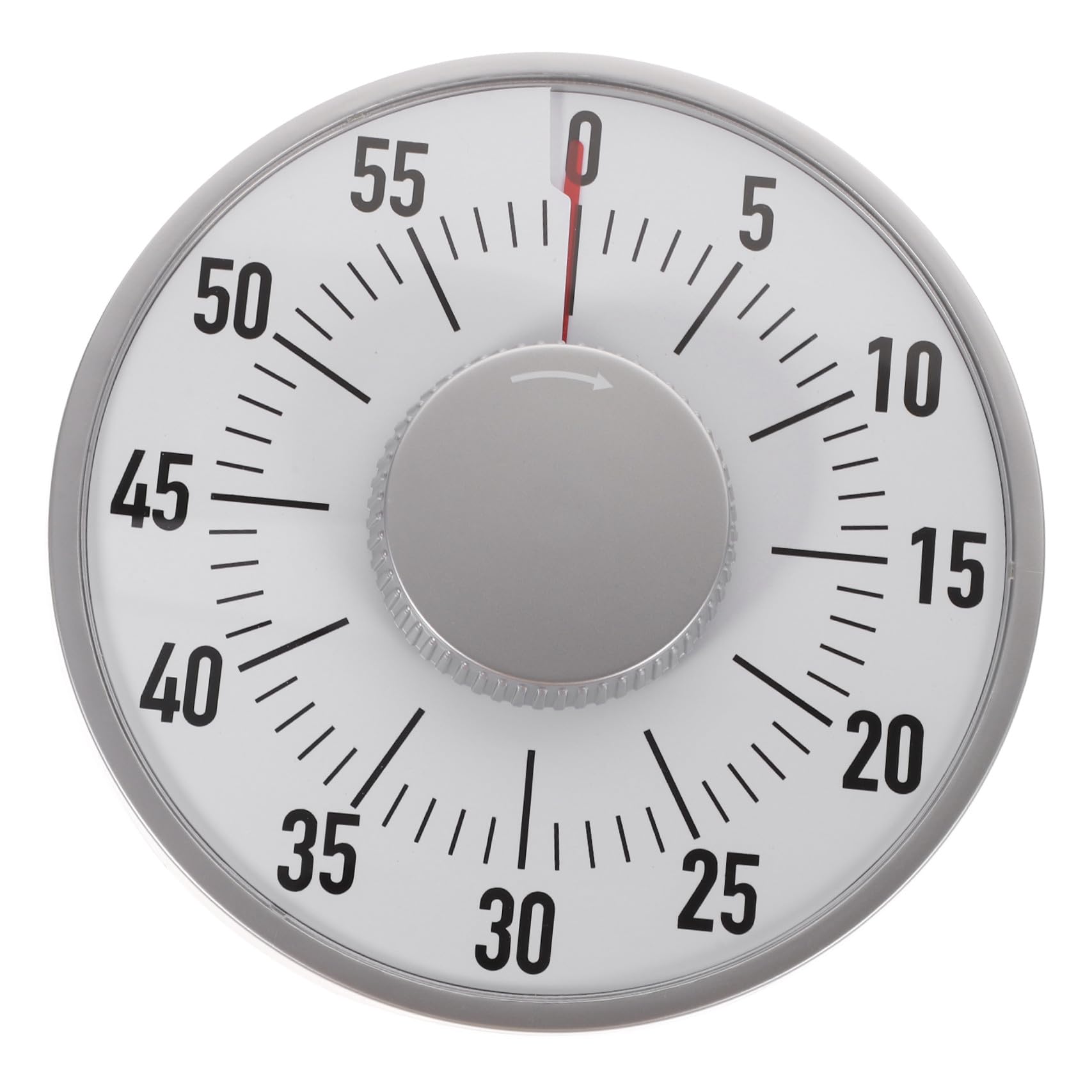 Minuteur Élève Carré en Plastique Abs Blanc Alarme | Compte à Rebours Mécanique, Rappel Cuisine et Exercice, Format 1 Pièce Pratique