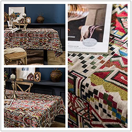 RAILONCH Tafelkleed afwasbaar, boho stijl tafelkleed, vuilafstotend, onderhoudsarm, tafeldecoratie, voor keuken, tuin… - Image 7