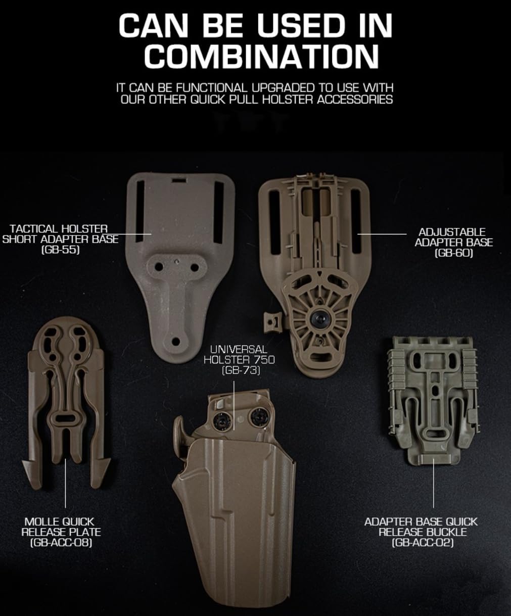 Peminkoo S.UB-Compact Fondina per Pistola Fondina Tattica da Caccia Universale Fondina a sgancio rapido per CZ P01 J.ERICHO 941 sig P229 Series Model
