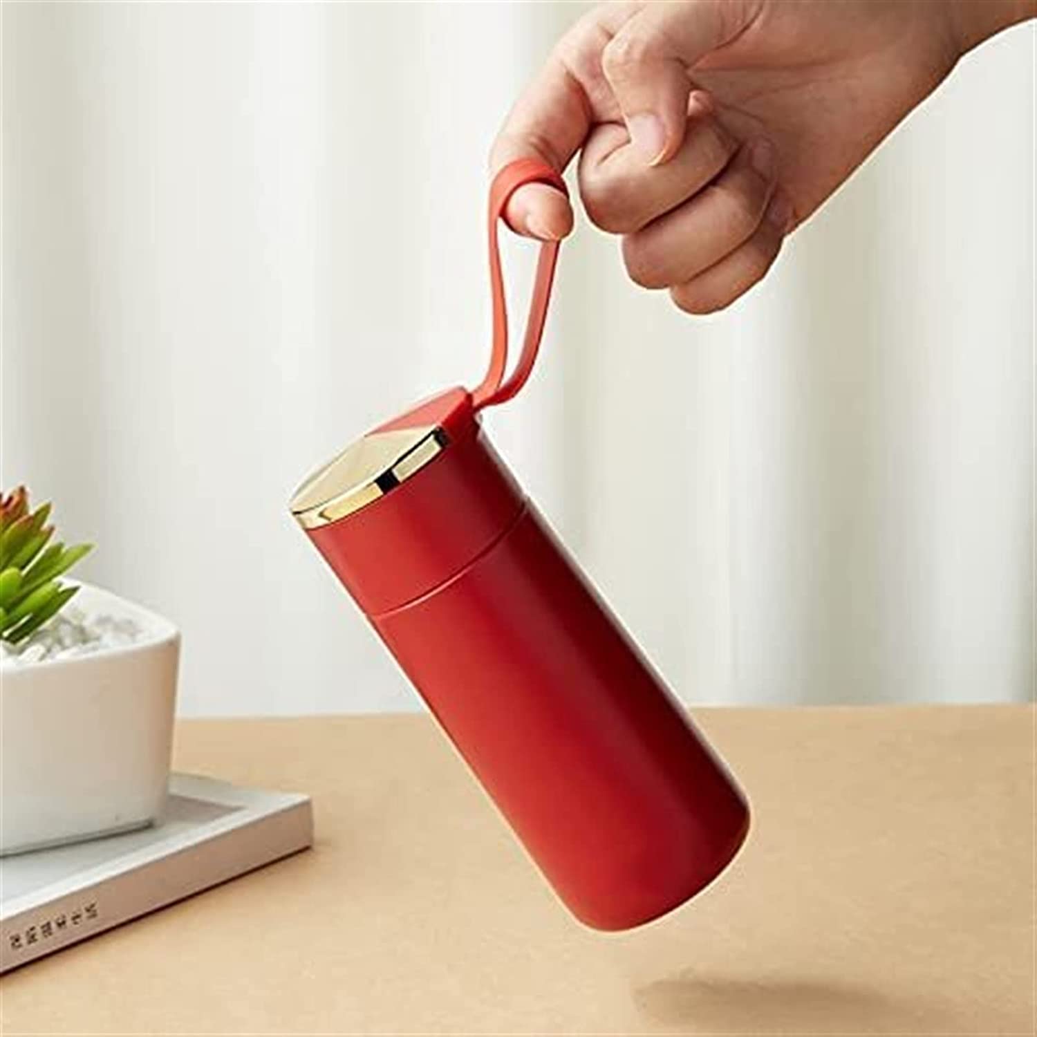 ARTSZY Przenośny kubek termosowy 180ml przenośny termos 304 ze stali nierdzewnej podróżny kubek do kawy termos (Color : A)