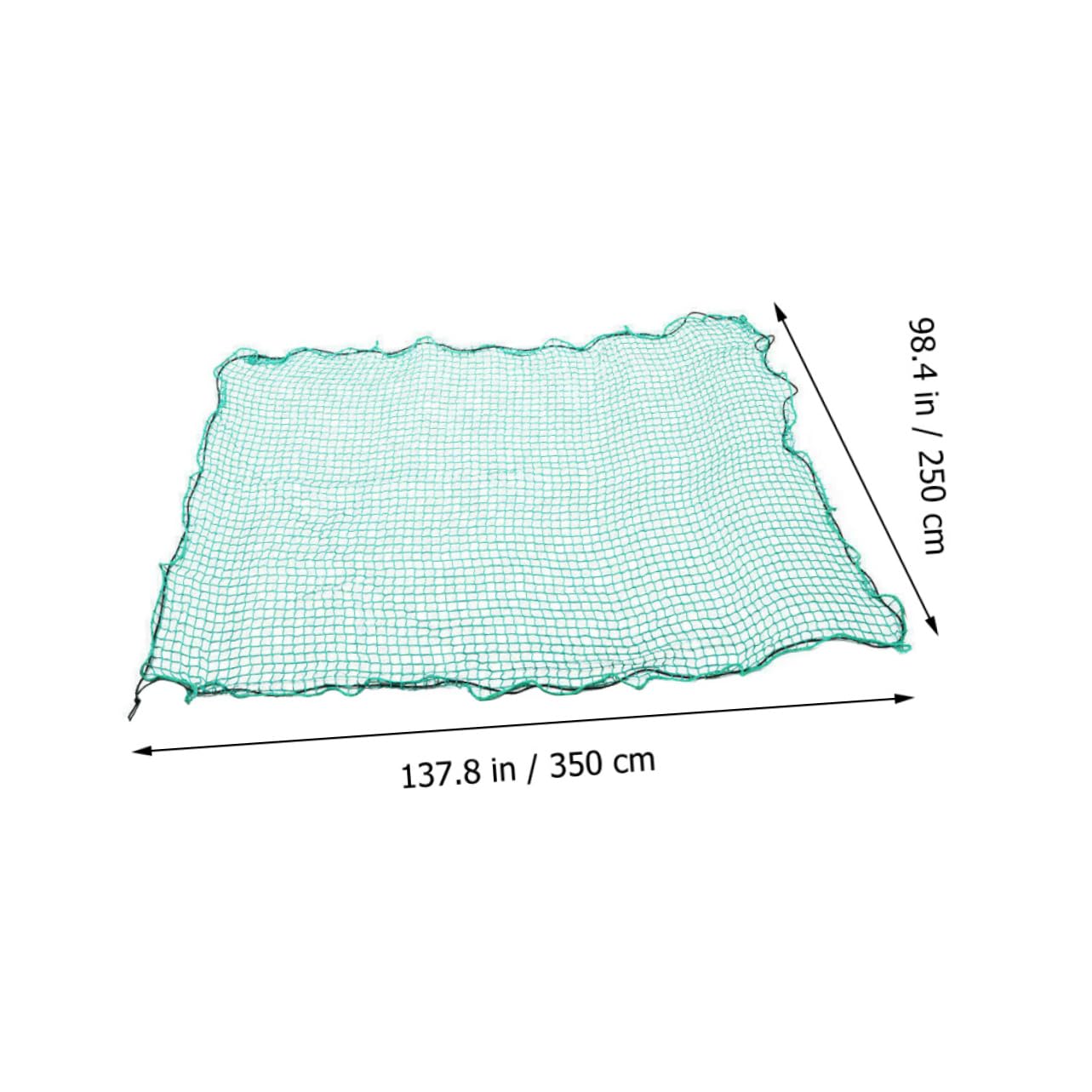 Hemobllo Rete di Carico Elastica in Nylon 2,5x3,5 m con Ganci per Cassone Camion e Rimorchio, Copertura Estensibile per Fissaggio Sicuro del Carico in Pickup e Veicoli Commerciali