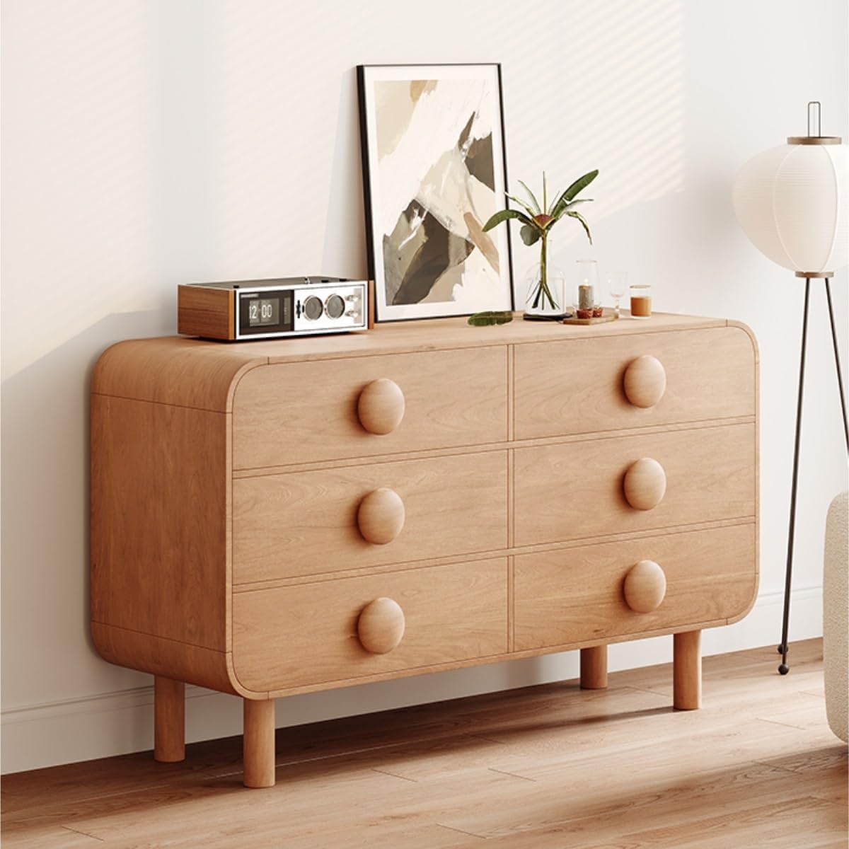 Bufetera Solid Wood Living Room Storage Cabinet, Farmhouse Sideboard, Chinese Sideboard, Restaurant, Kitchen Buffet Cabinet Aparadores Para Comedor(B), 142*45*85cm